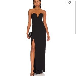 Amanda Uprichard Cherry Gown in Black